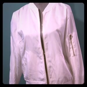 SOLD - White bomber jacket - SOLD